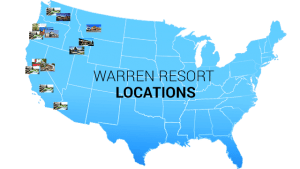 Location of Hotels Warrent Resort
